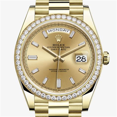 gold rolex 40mm|Rolex 40mm day date price.